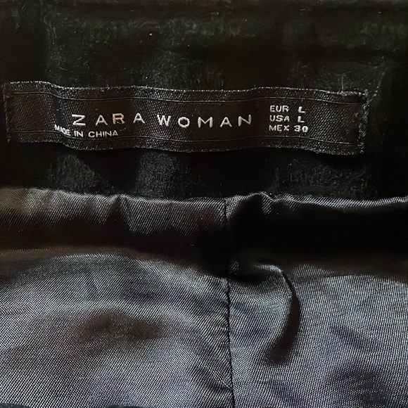 Zara Mod Suede Belted A Line Mini Skirt🖤 - Picture 9 of 11